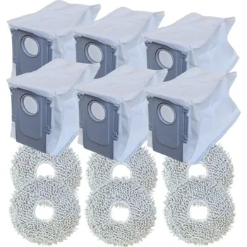 Sada příslušenství pro robotický vysavač Mopy a sáčky pro vysavač ROBOROCK QR 798 White Serie 6+6ks set