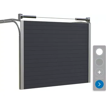 Garážová vrata Sekční garážová vrata ETILA SILENT | pruhovaný panel | běžné barvy