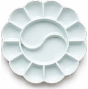 Paleta na barvy neuvedeno Paletka na barvy porcelánová 16 cm - květina