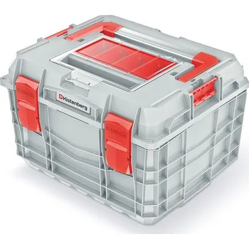 Kufr na nářadí CEBLOCCK ALLU LOG 45 x 38 x 29,7 cm šedo-červený