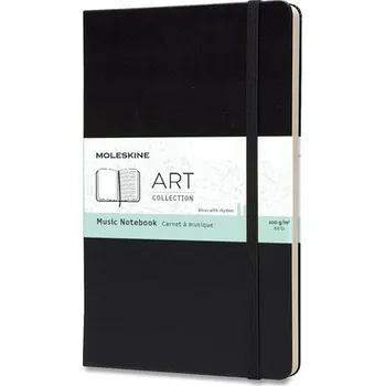 Blok Hudební zápisník Moleskine - L, černý