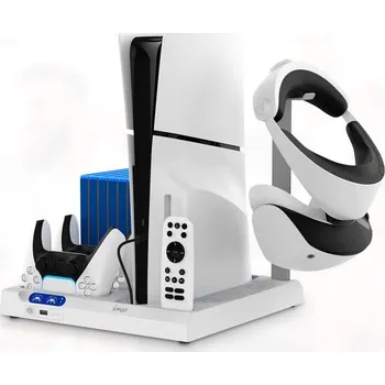 Stojan pro herní konzoli iPega P5S028 All-in-one Nabíjecí Stojan s Chlazením pro PS5/PS5 Slim, černý PG-P5S028