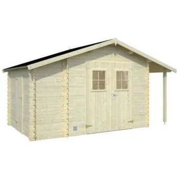 Zahradní stavba Zahradní domek Meribel 5.1 m², 244x214 s přístavkem a přístřeškem
