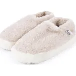 Vlnka Vlněné nízké TV bačkory Merino béžová velikost obuv dospělí 45-46