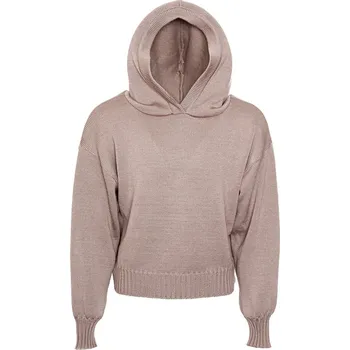 Dívčí mikina LOMAN Sp. z o.o. Vlněný svetr Vlnka S02 hnědá velikost oblečení L/XL