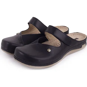 Dámské pantofle Sanja Ristić Dámské kožené nazouváky na hallux Leontýna černá velikost obuv dospělí 37