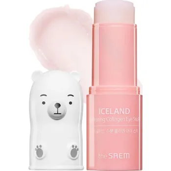 Péče o oční okolí THE SAEM - ICELAND HYDRATING COLLAGEN EYE STICK - Silně hydratační tyčinka na oční okolí s kolagenem 7 g