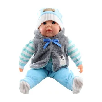 Panenka Miminko 50 cm velké kluk - pruhy