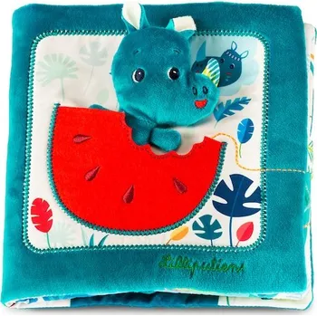 Leporelo Nosorožec Marius hledá tatínka - textilní knížka