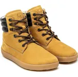 Kožené kotníkové barefoot boty Be Lenka Nevada žlutá velikost obuv dospělí 37