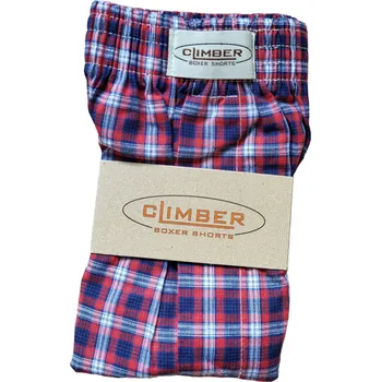 Trenýrky Climber 3100-CRV2 červené pánské popelínové trenýrky Barva: červená, Velikost: XL