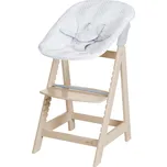 roba Dětská jídelní židlička 2 v 1 "Born Up Zickzack" s vnitřní vložkou a redukcí na sedátko (kašmír)