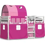 Patrová postel VidaXL Dětská Patrová Postel 95,5 x 205,5 cm růžová