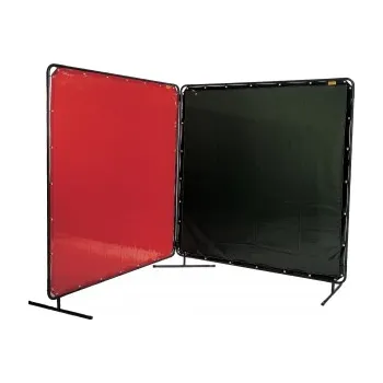 Příslušenství ke svářečce WELDAS Svařovací zástěna 180 x 180 cm - varianty délka plochy: zelená, díl zástěny: komplet zástěna s rámem