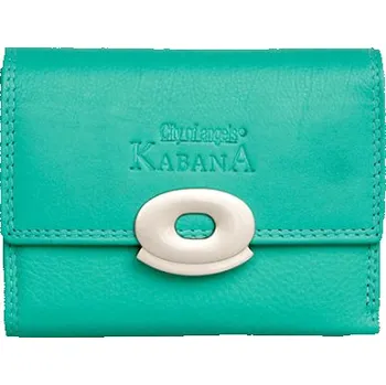 Peněženka Tyrkysová kompaktní dámská kožená peněženka s ochranou dat (RFID)