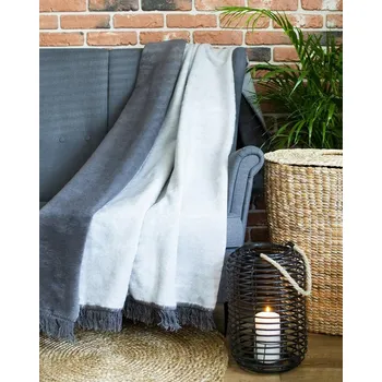 deka Bavlněná deka grafitově šedá 150x200 vzor 049JB Detex