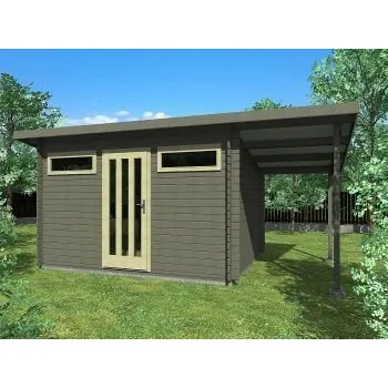 Zahradní domek Zahradní domek Artur 350x250 Ekonomik s přístřeškem