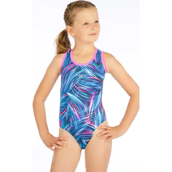 Dívčí plavky Jednodílné sportovní dívčí plavky 6G411 LITEX 122