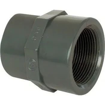 PVC tvarovka - Mufna přechod. red. 75 - - 63 x 2 1/2“ int.