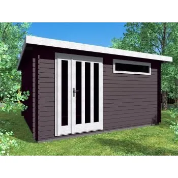 Zahradní domek Zahradní domek Alfred 400x300 s dvoukřídlými dveřmi