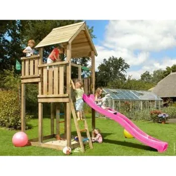 Hra na zahradu Dětské hřiště Palace s fialovou skluzavkou