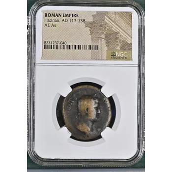 Římská říše – Hadrianus, As, 117–138 n. l., NGC Ancients