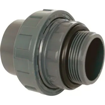 PVC tvarovka - Šroubení 50 x 1 1/2“ ext., s o - kroužkem