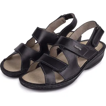 Dámské sandále Vlnka Dámské anatomické kožené sandály Alena černá velikost obuv dospělí 39