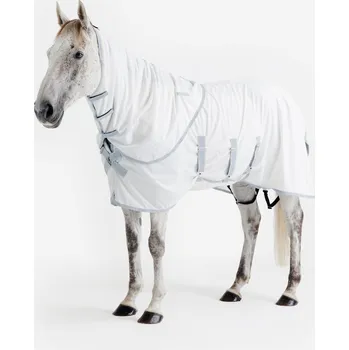 Deka pro koně FOUGANZA Deka proti hmyzu pro koně a poníky 500 115cm BÉŽOVÁ|BÍLÁ|ŠEDÁ