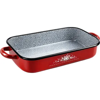 pekáč Perfect Home smaltovaný pekáč KVĚTY 36x24x7cm, 41366