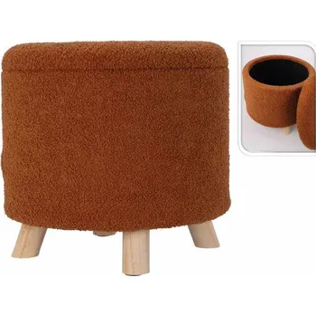 Taburet HOMESTYLING Taburet s úložným prostorem TEDDY 40 cm hnědá KO-AAK400220
