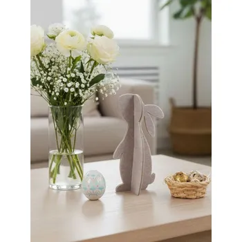 Velikonoční dekorace Sinsay - Stojící velikonoční dekorace ve tvaru zajíce - béžová - 647JG-08X - 647JG-08X-ONE