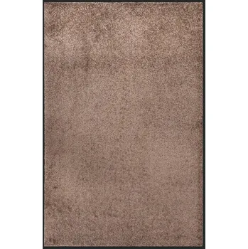Rohožka Vstupní rohožka velurová protiskluzová hnědá 80x120 cm, 100% PP (polypropylen)