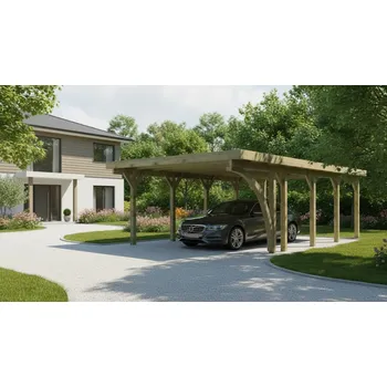 Plachta na motorové vozidlo carport KARIBU CLASSIC 3B 61971 ocelové střešní plechy