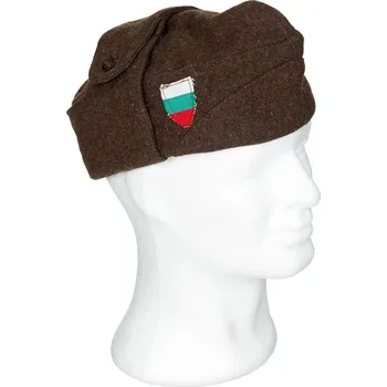 Čepice Čepice bulharská zimní vlněná HNĚDÁ