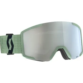 Sjezdové lyžování Lyžařské brýle Scott SHIELD Soft Green/Black AMP White Chrome S2