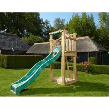 Dětské hřiště Dětské hřiště Tower s tmavě zelenou skluzavkou