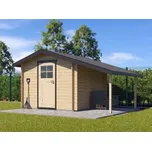 Zahradní domek Albert 250x250 Ekonomik s přístřeškem