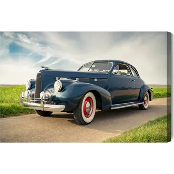 Obraz Obraz Na Plátně Tmavě modrý vintage automobil, 30x20 cm