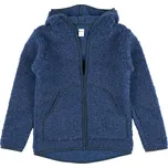 Vlnka Mikina z ovčí vlny s kapucí tmavě modrá velikost oblečení L