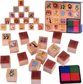 Dětské razítko Dřevěná razítka se zvířátky