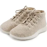 Vlnka Vlněné zateplené kotníkové tenisky Woolee béžová velikost obuv dospělí 43