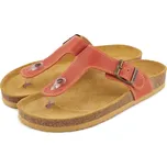 Vlnka Dámské kožené žabky na korkové podešvi Lea červená velikost obuv dospělí 36