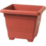 Plastia Obal čtyřhranný Begonia - terakota 50x50 cm