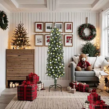 Vánoční stromek vidaXL Umělý vánoční stromeček Zelená 180 cm PVC, ocel a plast [3394942]