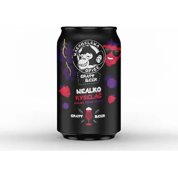 Pivo Nachmelená opice Nealko Kyseláč malina, černý rybíz 0,33 ml plech 0,5 % alkoholu