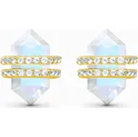 Royal Fashion stříbrné náušnice MOON-ED-05-TOPAZ-YELLOWGOLD