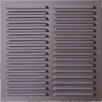 Větrací mřížka Mřížka větrací 340 x 340 hliníková hnědá