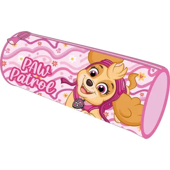 Penál EU Pouzdro TLAPKOVÁ PATROLA Skye valec růžový 23 cm