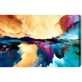 Obraz Obraz Na Plátně Abstraktní Barevné Oblaky 30x20